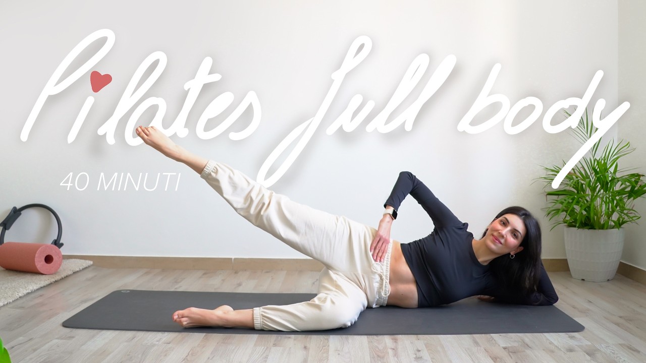40Min Lezione di Pilates Tonificante completa Total Body | addome, glutei, gambe, braccia e schiena