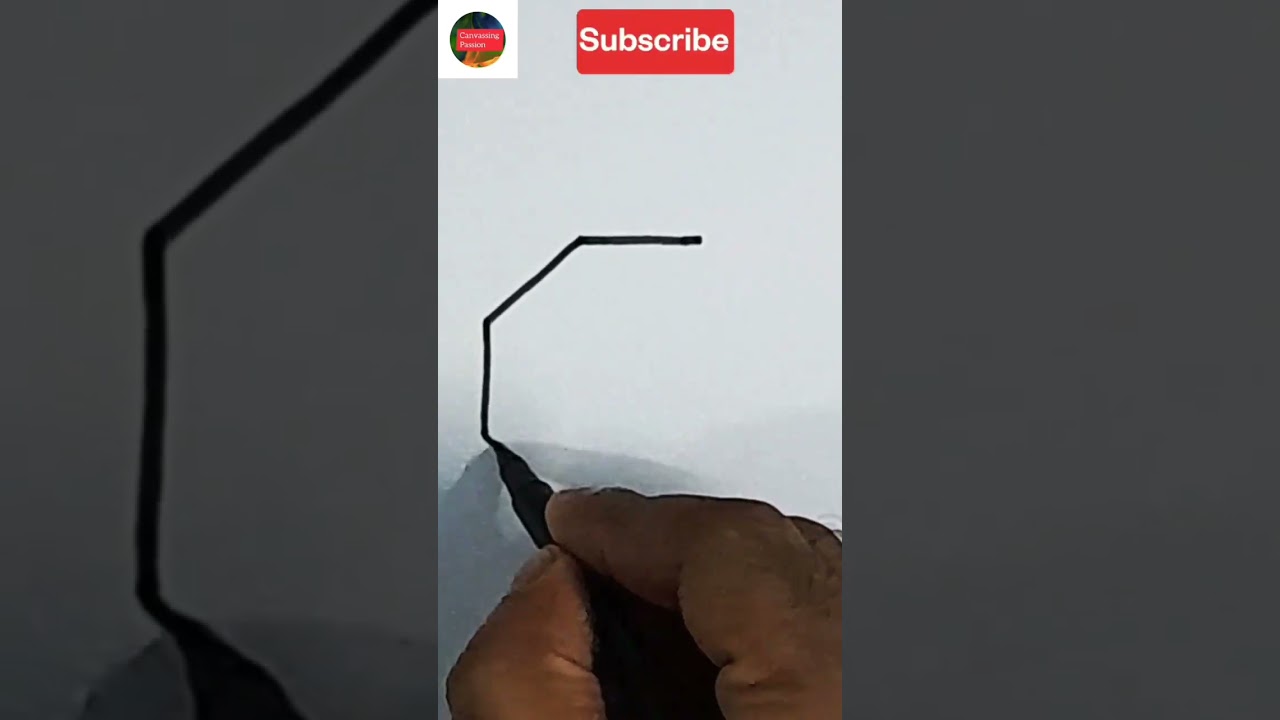 Draw a simple octagon using these simple steps #shorts #ashortaday Canvassing Passion