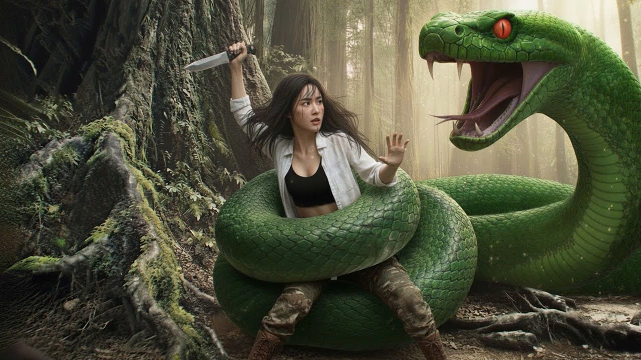 Part 3–The Lone Girl Surviving Alone in the Forest | Panicking Alone While Fighting the Giant Python