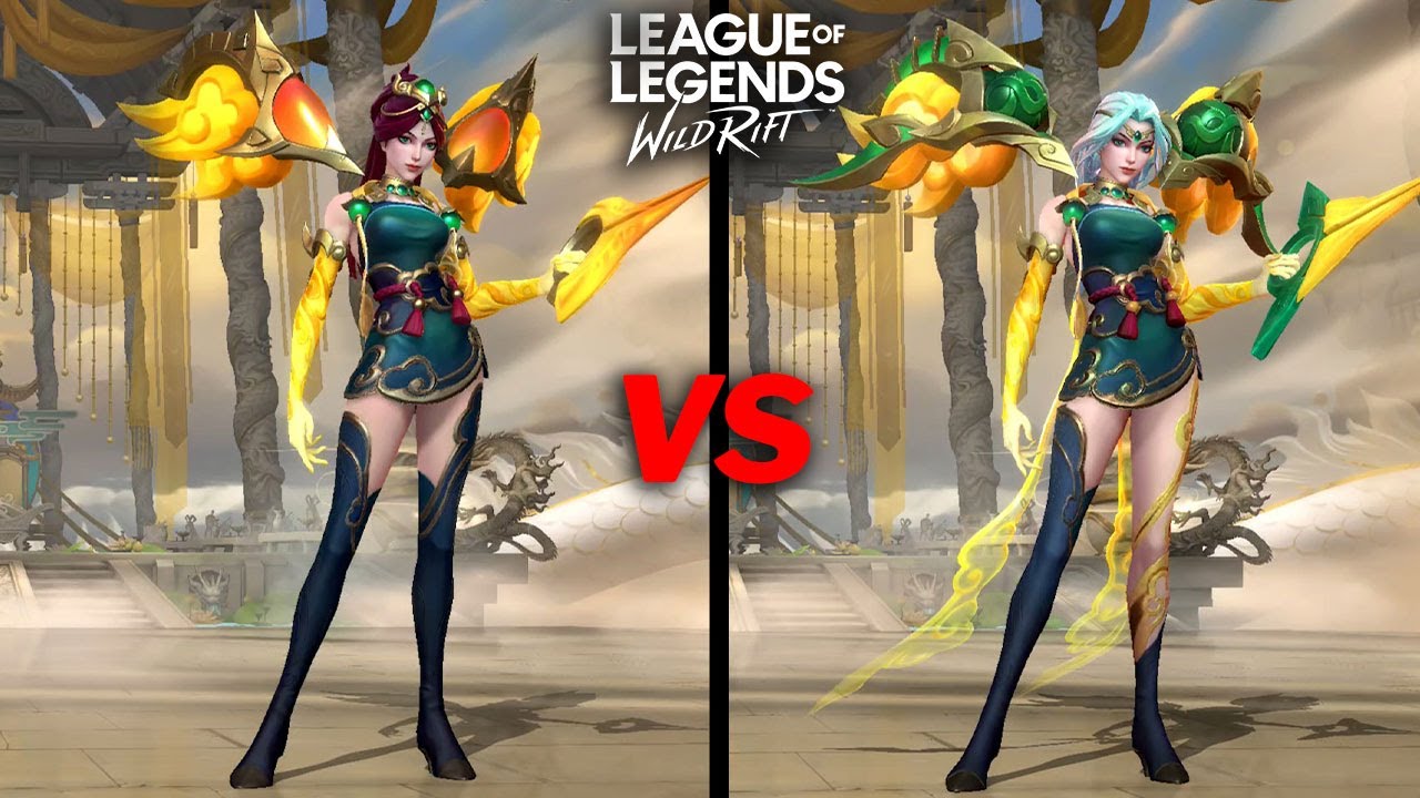 Kaisa Lunar Fairy VS  Special Lunar Fairy Kaisa Skin Comparison Wildrift