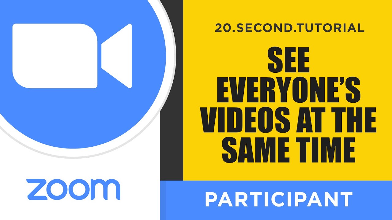 See everyone's video at the same time (Gallery View) &ndash; Participant Zoom Tutorial #3