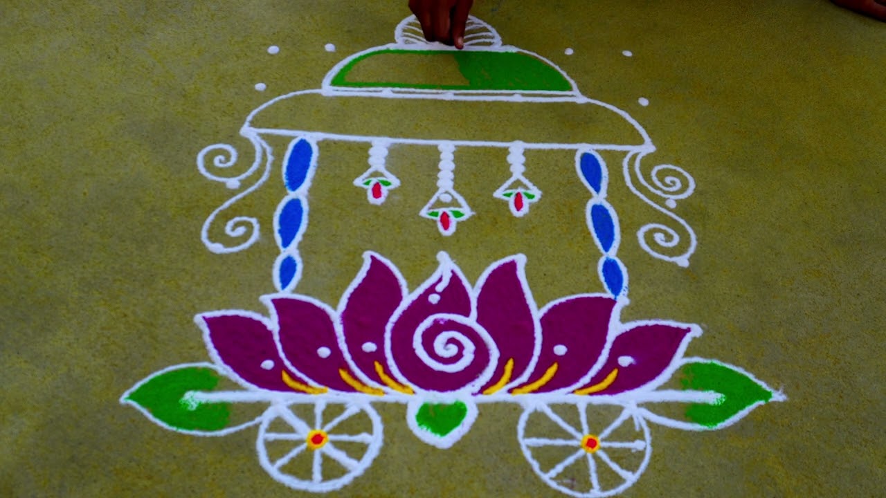 Sankranthi rangolis || ratham muggulu || kanuma rangolis || kolam designs ||
