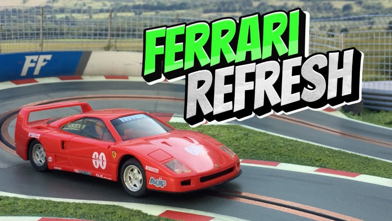 MASSIVELY upgrading an old Scalextric F40