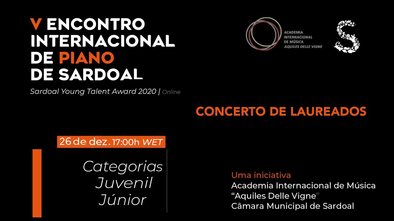 Juvenile/Junior Prizewinners, Sardoal Young Talent Award 2020