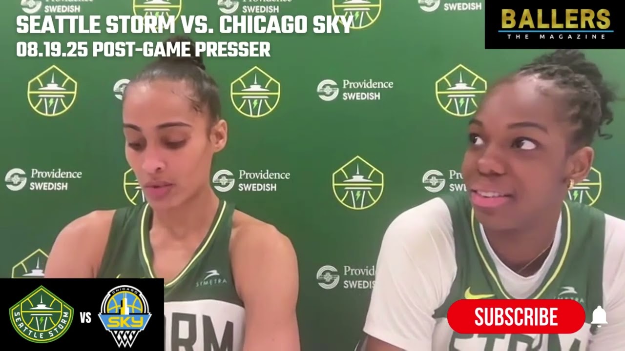 Skylar Diggins & Dominique Malonga: Seattle Storm Postgame Presser | vs. Chicago Sky | 08.19.25