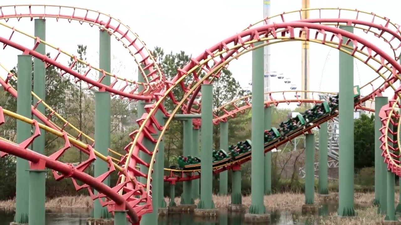 Anaconda Off Ride - Kings Dominion - Copyright Free Footage