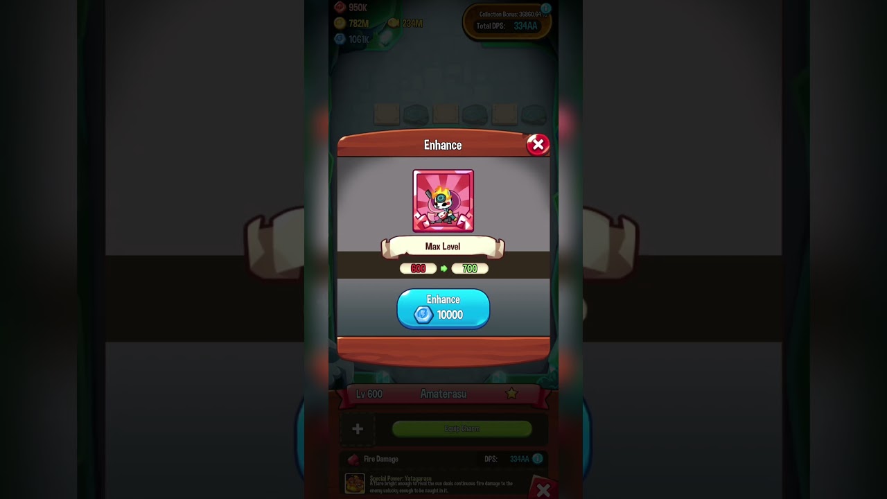 Maxing out Mythical Amaterasu | summoner's greed #shorts #summonersgreed #gaming #grinnn #mythical