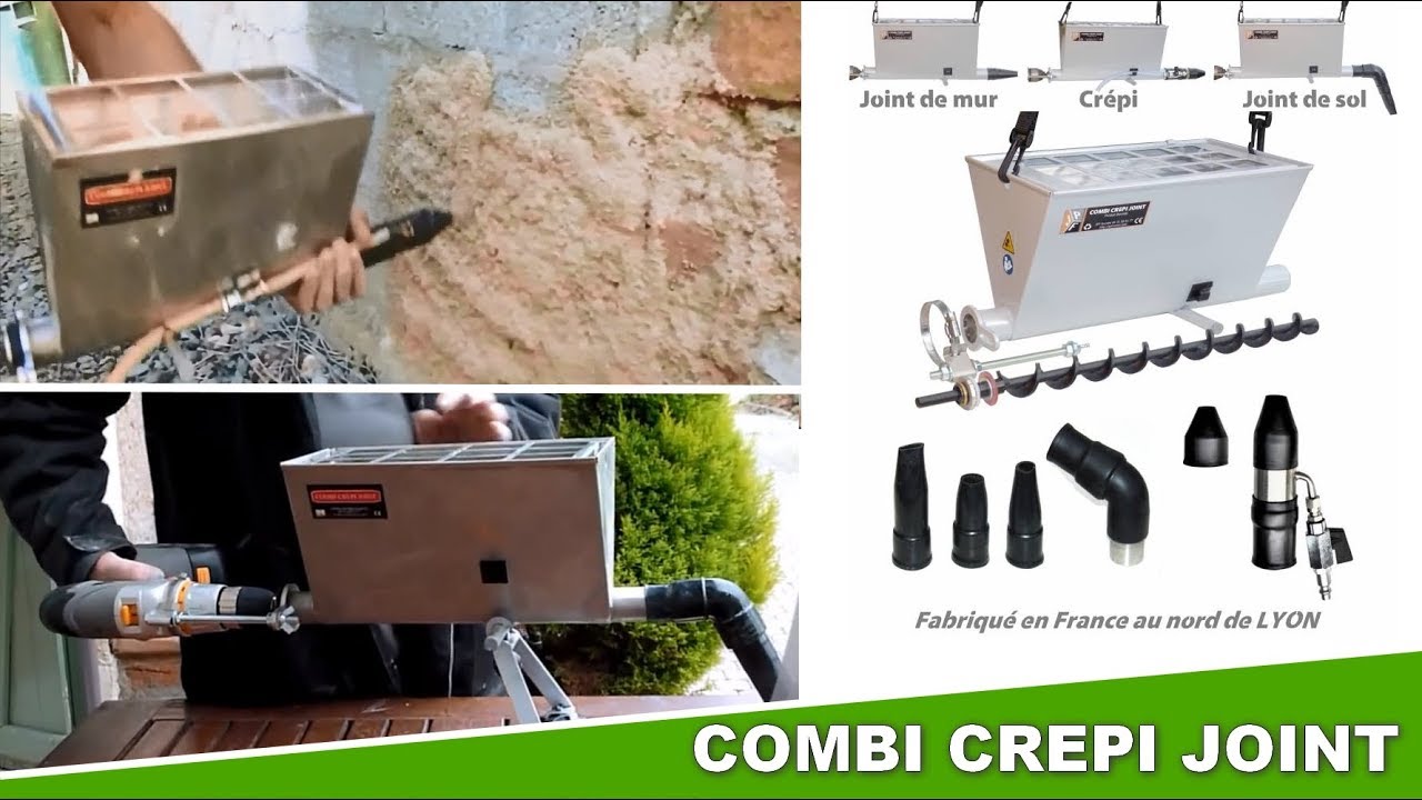 Le combi crépi-joint - Distributeur SEDA