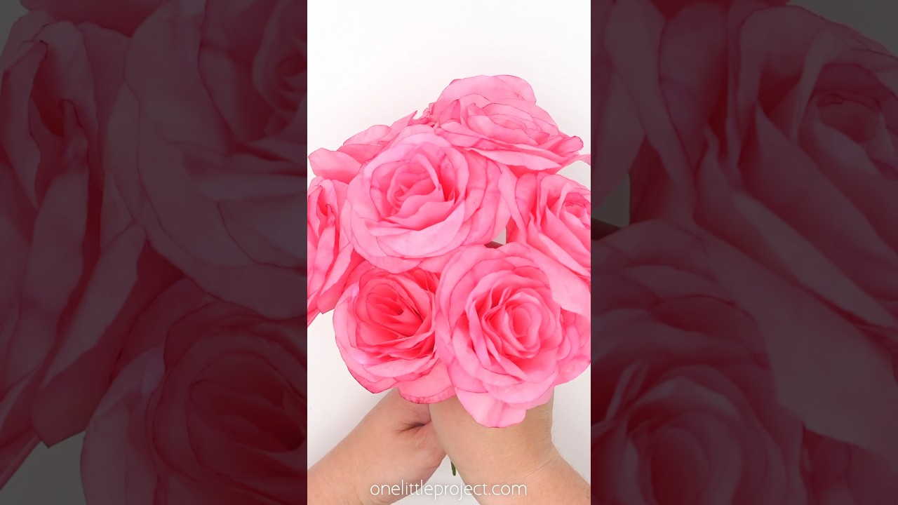 Coffee Filter Roses  🌹 🌹 🌹