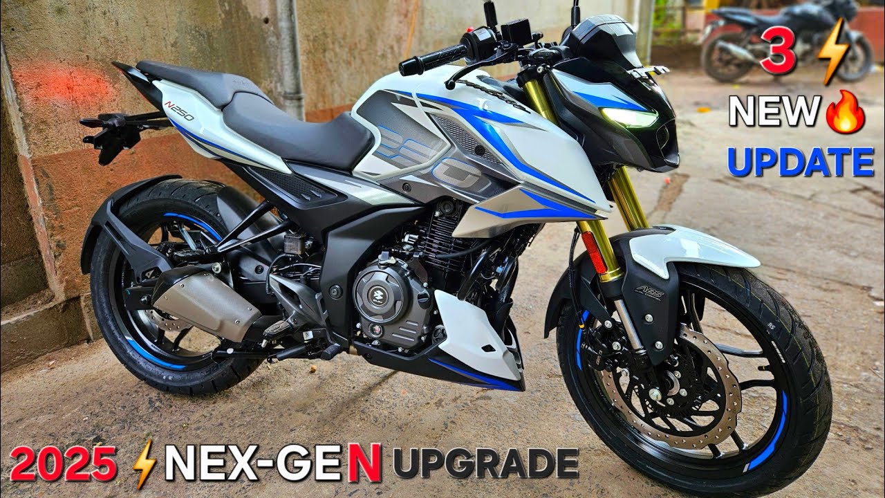 2025 Nex-Gen New⚡️Pearl White Colour Bajaj Pulsar N250 OBD2-B Model Full Review with Onroad Price