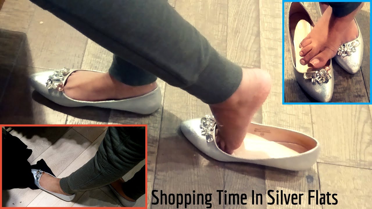 Shopping Time In Silver Loose Flats & The Clear Nails | Good Shoes Matter