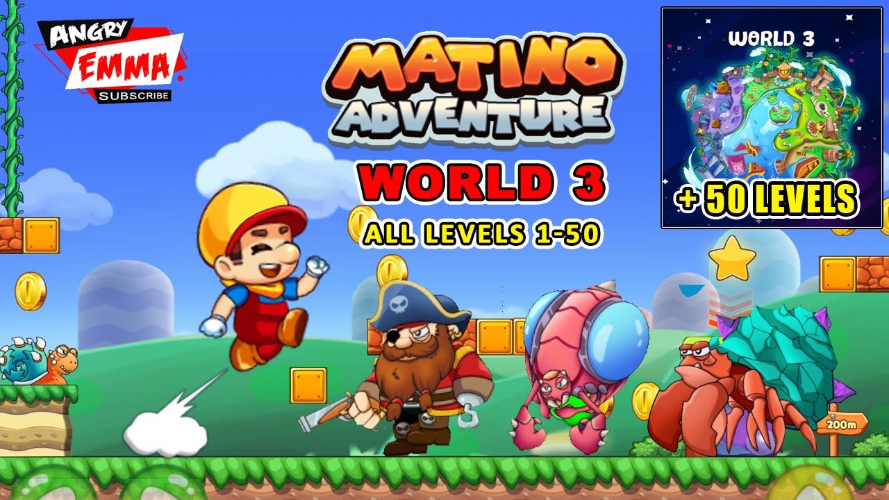 Super Matino - WORLD 3 (ALL Level 1-50) update 2025