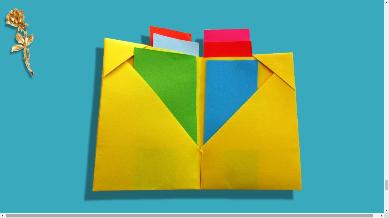 Origami facile : 💳 Porte-cartes 💶 de visite