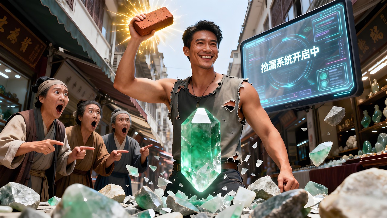 【新劇完結】🔥一磚下去就能察覺玉石真假？我靠撿漏系統成為極品撿漏王
