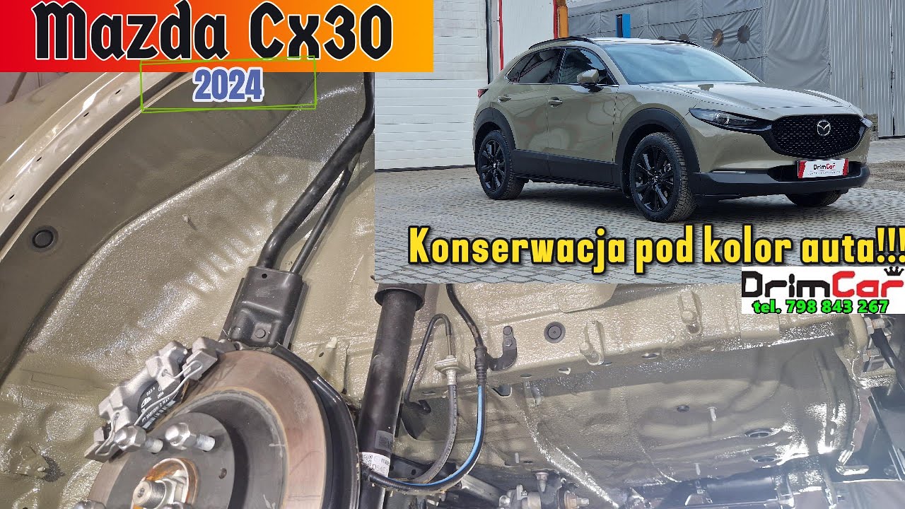 Mazda CX 30 2024 Konserwacja pod kolor auta. Full polimery