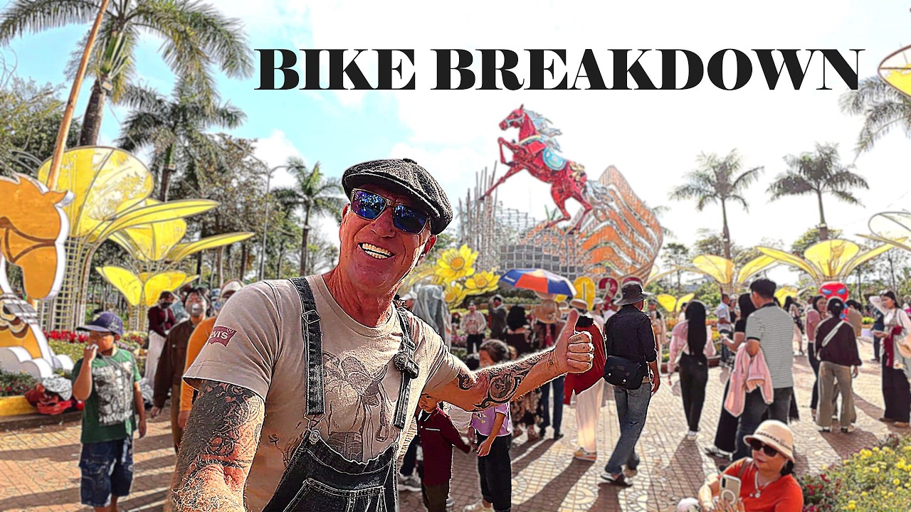 Bike Breakdown in Vietnam 🇻🇳 From Beach Chaos to Tet Celebrations