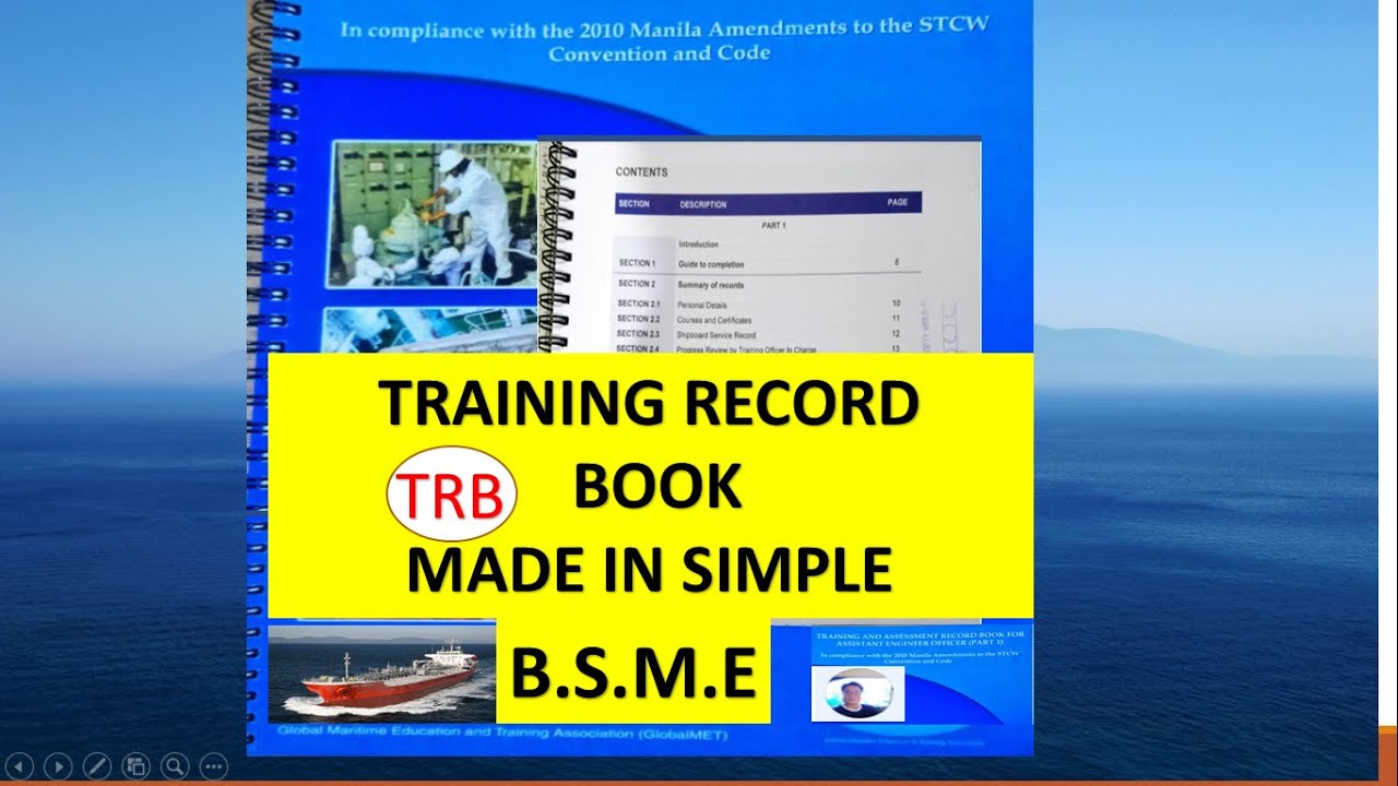 Training Record Book made in simple