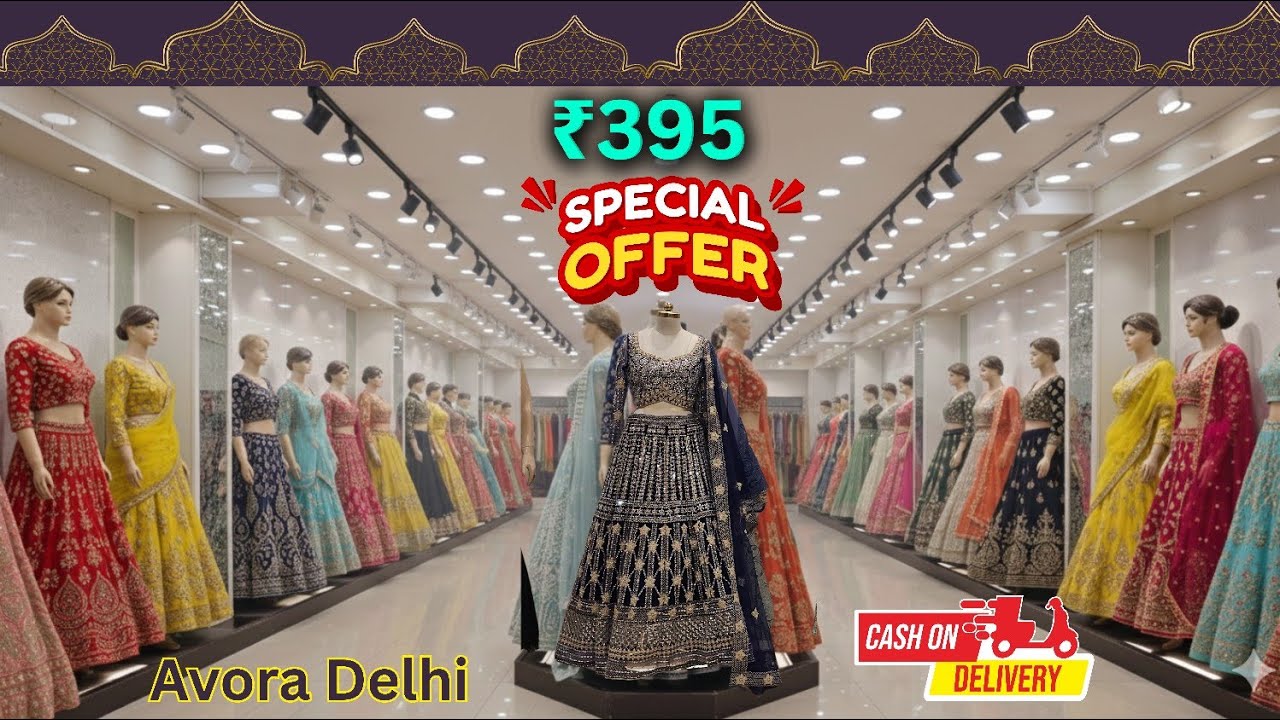 ₹395 Se Shuru Shadiyo ka Dhamaka! 💥 Designer Lehenga, Gown & Gharara Set | AVORA Gandhi Nagar
