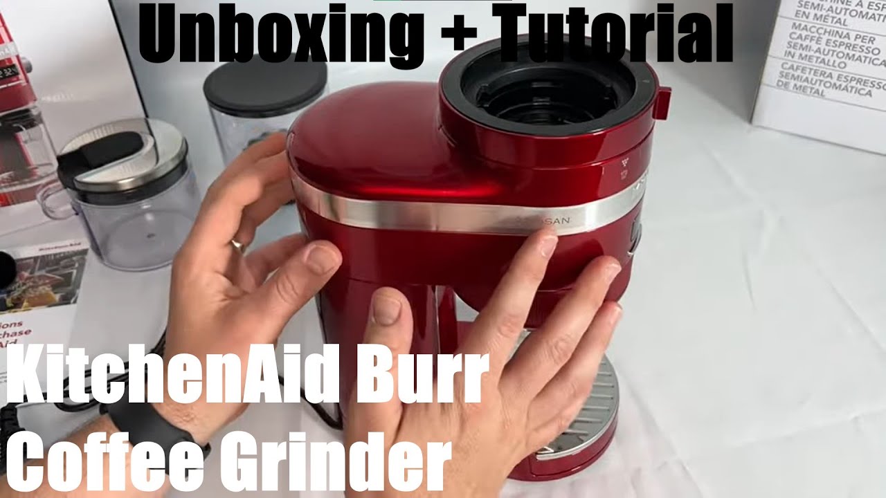 KitchenAid Burr Coffee Grinder for perfect grinding & dosing - Artisan - unboxing and instructions