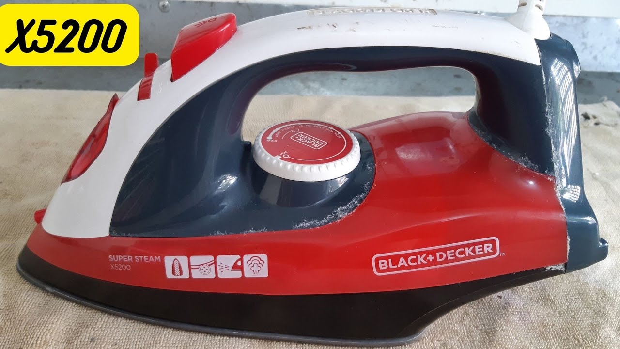 ferro de passar black decker super steam x5200 não esquenta! Veja como desmontar testar e consertar