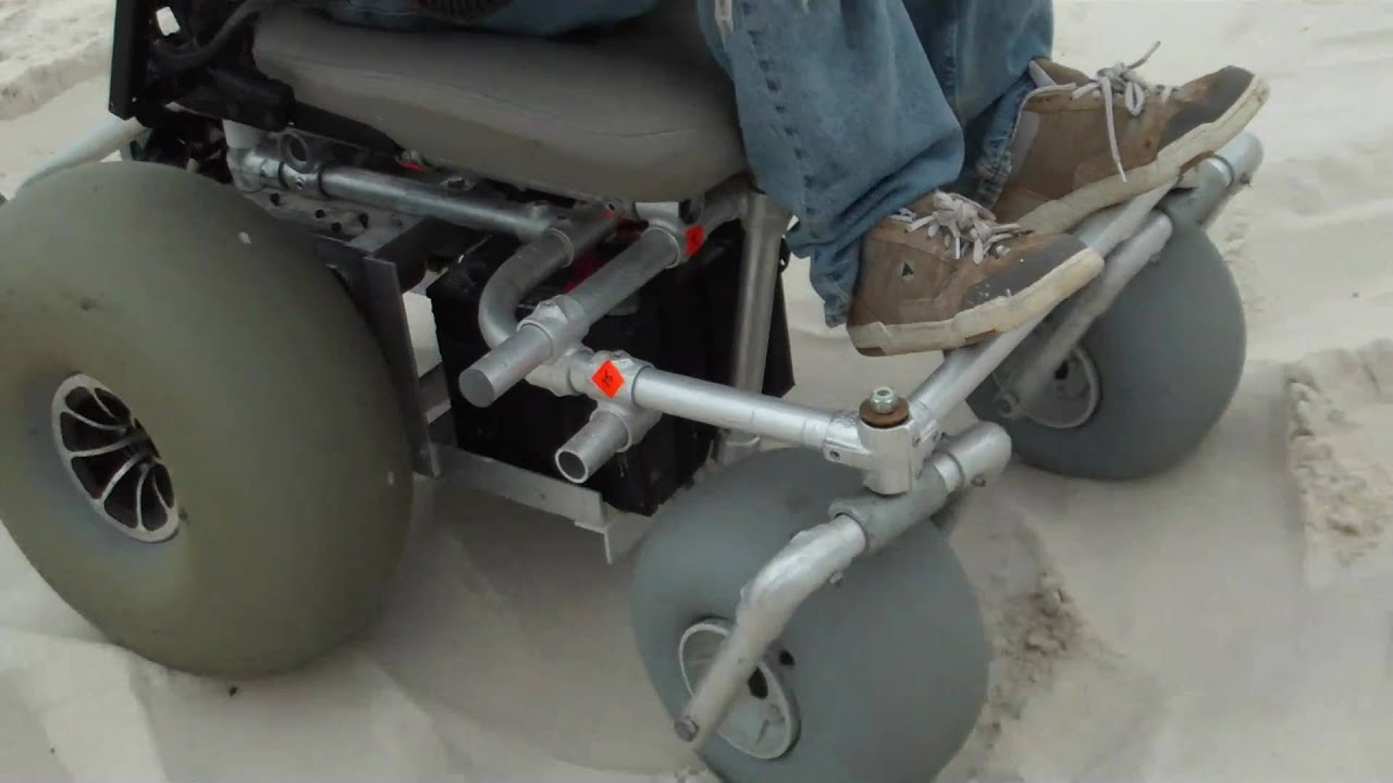 Beach Wheelchair Conquers Deep and Heavy Sand