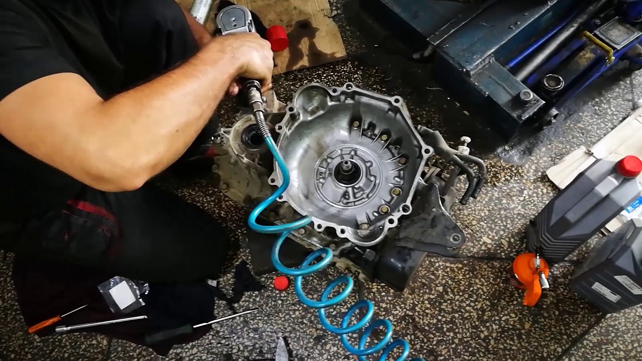 Замена внутреннего фильтра АКПП Mitsubishi Galant  EA5W коробка F4A42-2-E6A MMC-EXCLUSIVE ODESSA
