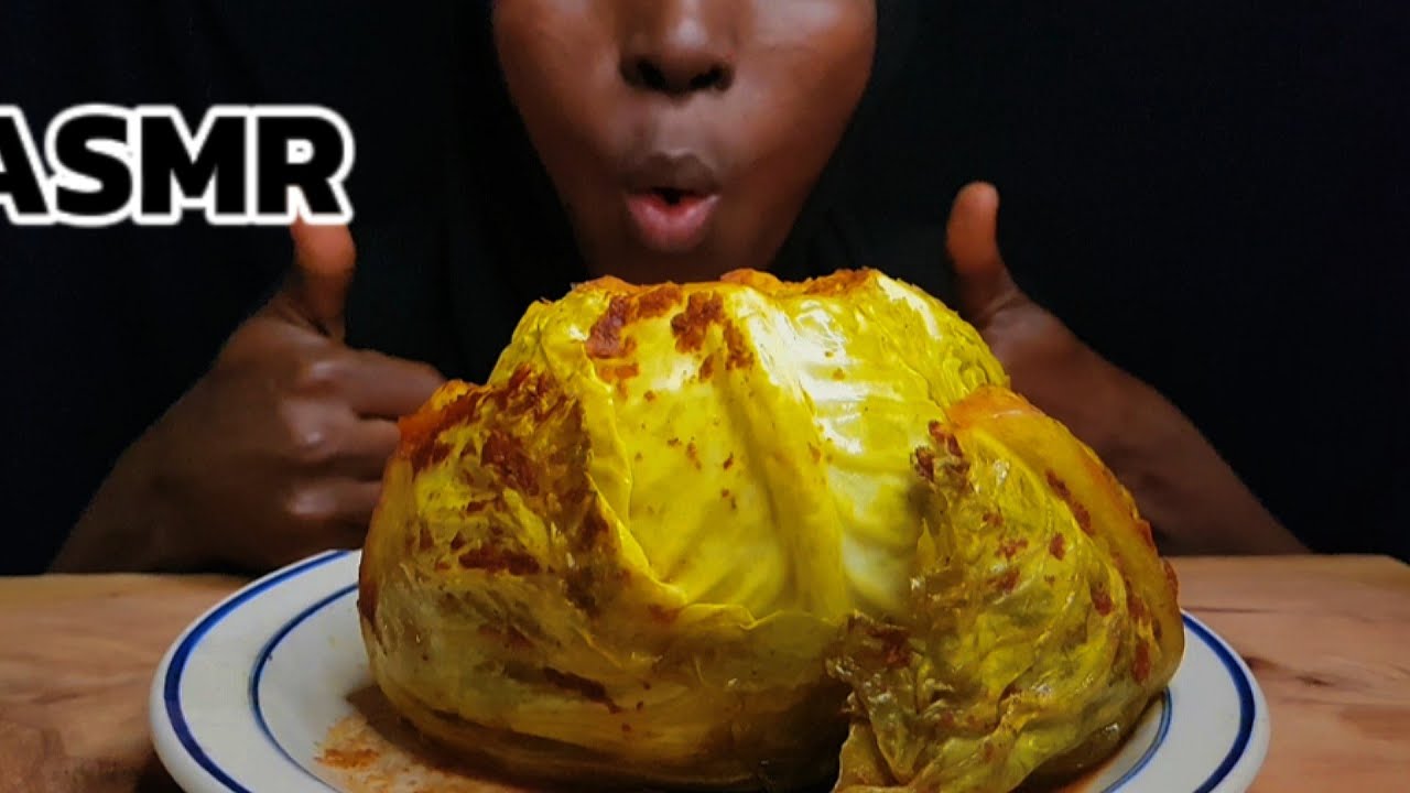 ASMR EATING VIRAL CABBAGE BOIL MUKBANG
