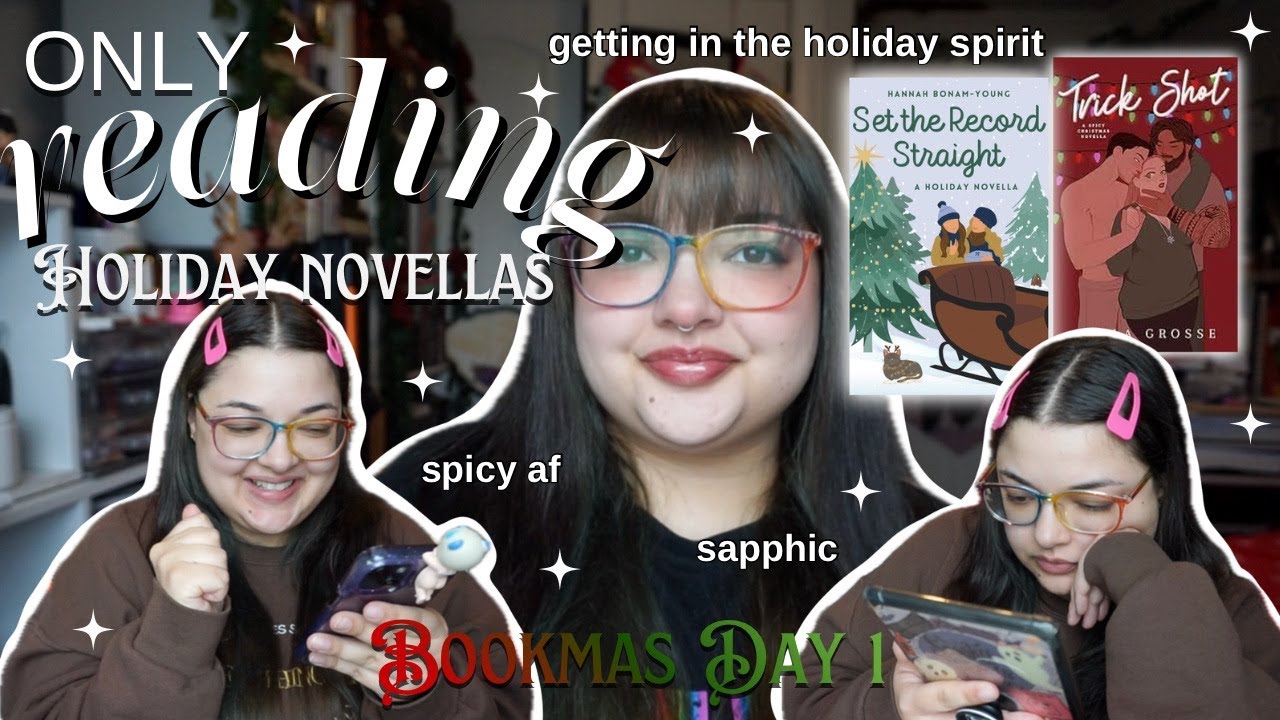 a weekend reading vlog only reading Christmas Novellas📖🎄| bookmas day 1