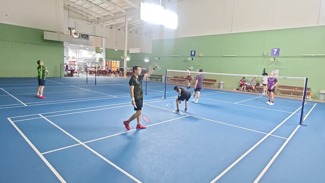 วันนี้ได้พี่โกช่วย ชนะแบบหืดขึ้นตลอด😂🏸 3