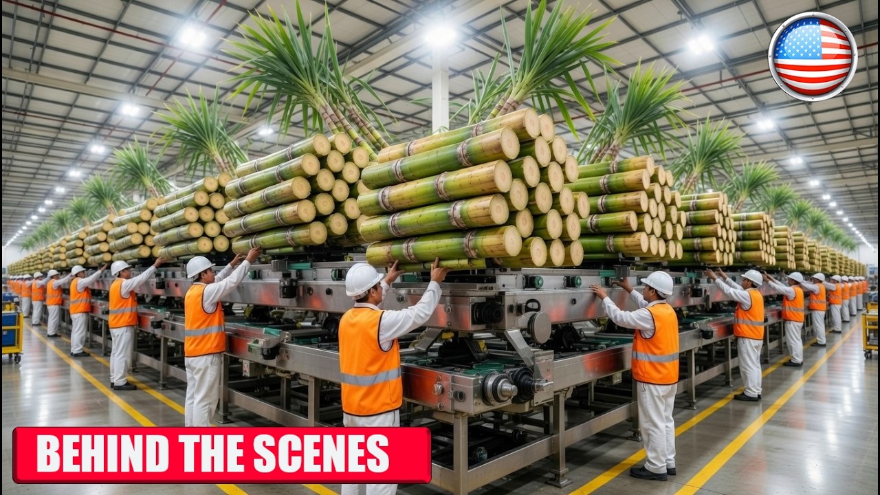 Inside the World's Biggest Cane Sugar Factory: How Fresh Sugarcane Turns Into Pure Crystal Sugar