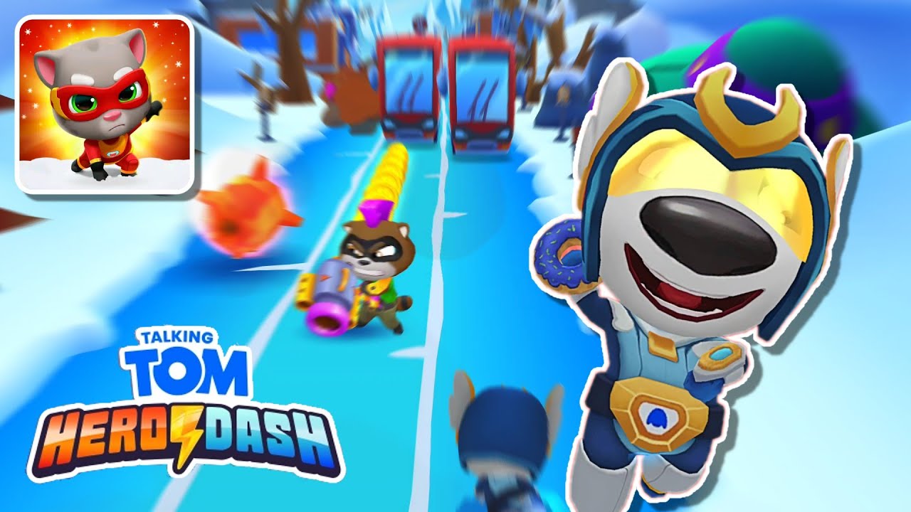 Talking Tom Hero Dash Hurricane Hank makes it through the sliding walls and gets through 12 gaps