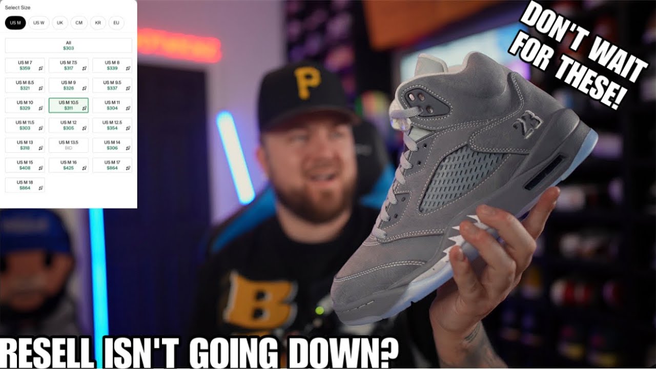 THIS MAY GO WORSE THAN WE THOUGHT! THE JORDAN 5 “WOLF GREY” RESELL IS NOT DROPPING! DON’T WAIT!