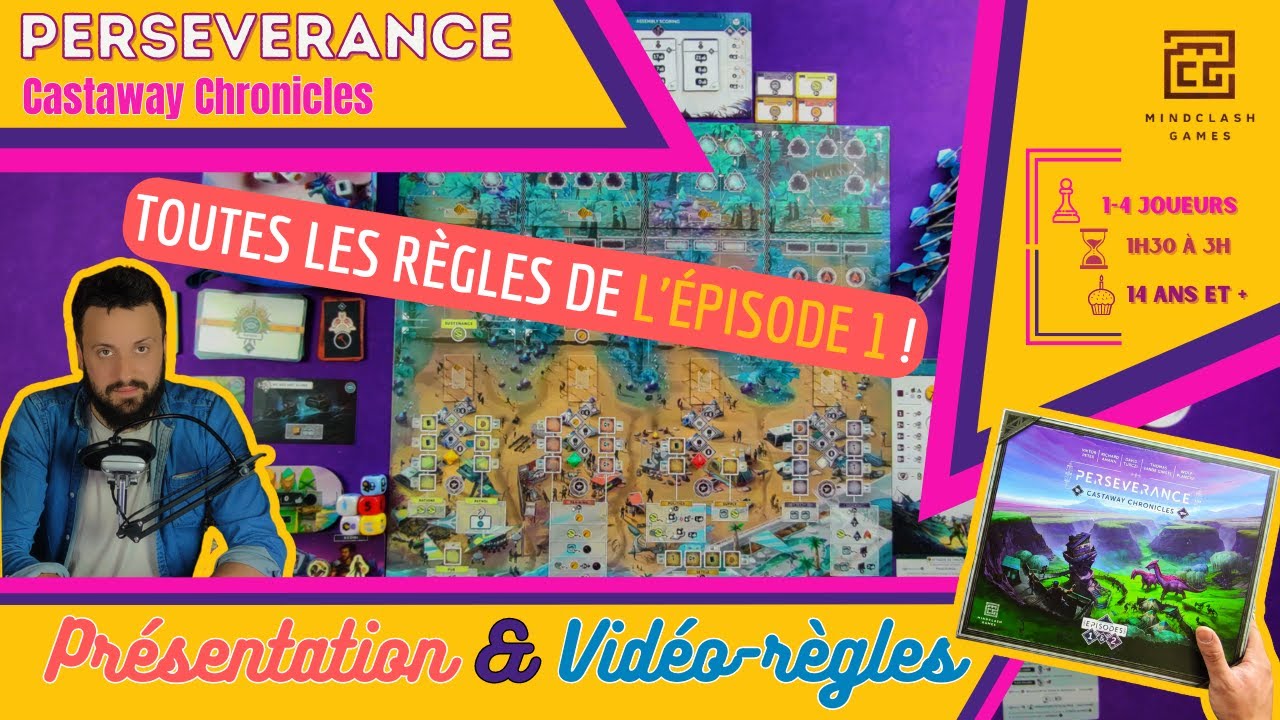 [FR] PERSEVERANCE: CASTAWAY CHRONICLES | Règles & Présentation | Jeux en Carton
