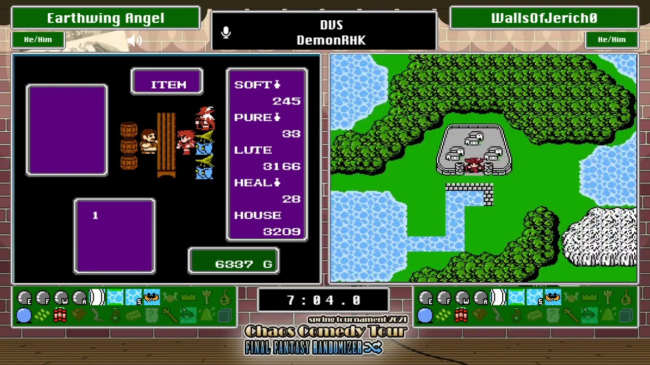 Final Fantasy Randomizer - Spring Tournament 2021 - Pods/Pod K: Earthwing Angel vs WallsofJerich0