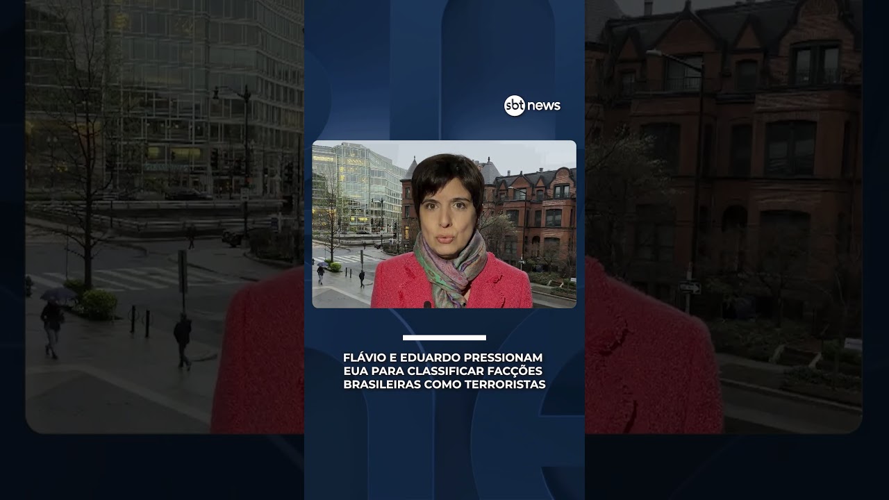 Fl&aacute;vio e Eduardo pressionam EUA para classificar fac&ccedil;&otilde;es brasileiras como terroristas | #SBTBrasil