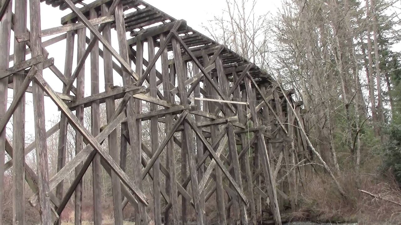 ABANDONED - Milwaukee Road Wood Railroad Trestle, Bellingham, WA
