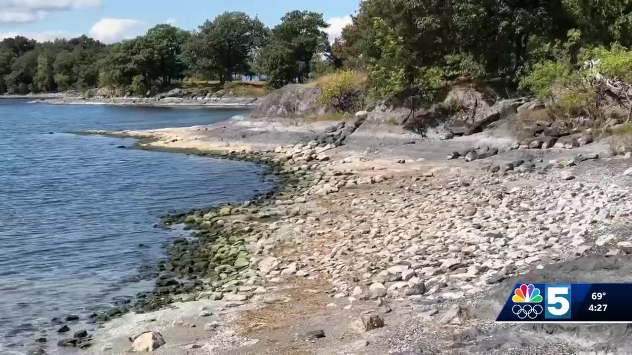 Lake Champlain water levels are down significantly amid drought