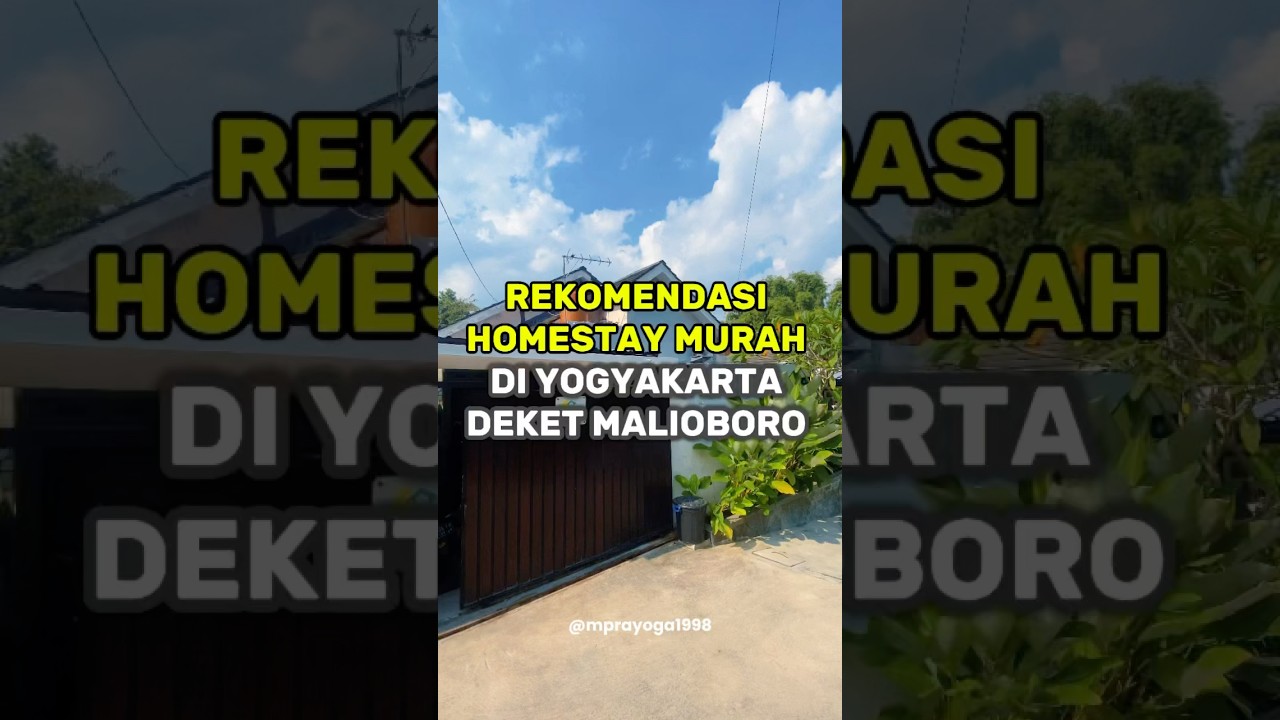 HOMESTAY MURAH DI JOGJA #shortvideo #shorts #rekomendasi #penginapanmurahjogja #jogja