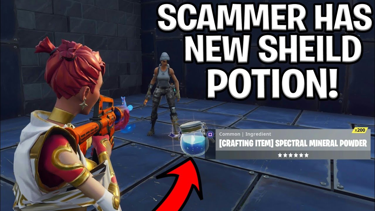 Scammer With Brand New Potion Scams Himself! (Scammer Gets Scammed) Fortnite Save The World