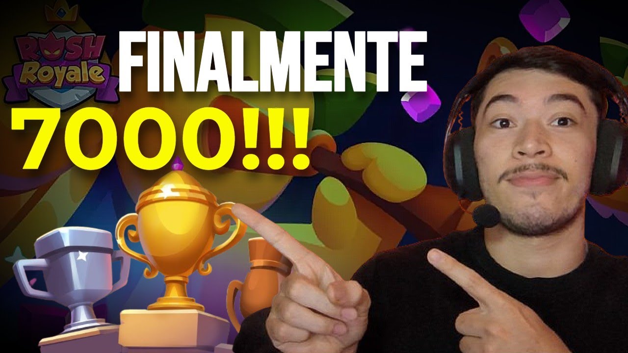 RUSH ROYALE - RUSHANDO OS 7K DE TROFÉUS ( DEU BOM) | PT BR