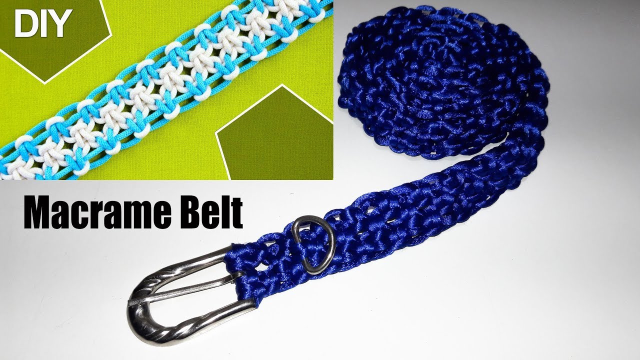 DIY how to make a Macrame Belt