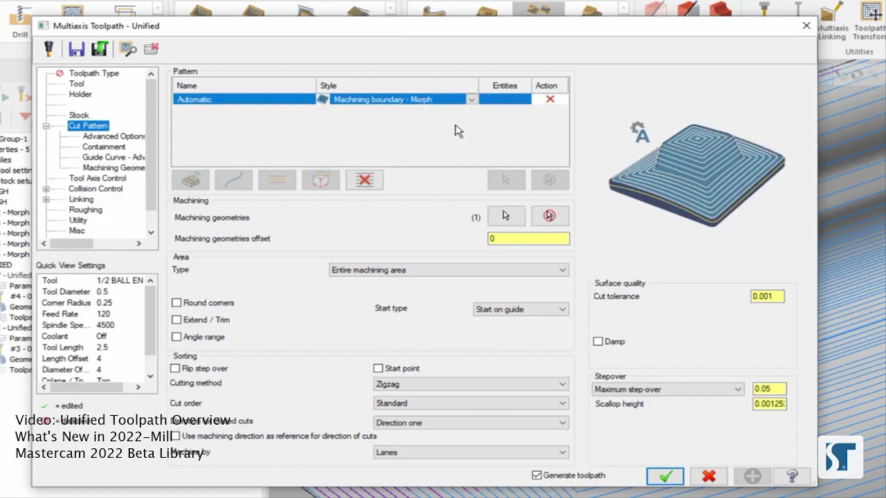 Mastercam 2022 NEW Unified Toolpath | Pro Preview