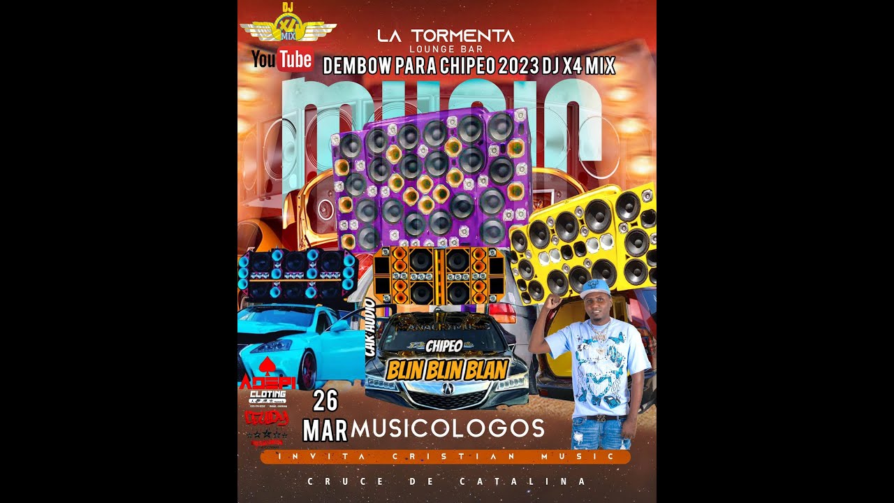 DEMBOW MIX PARA CHIPEO 2023 - @DJ X4 MIX PARA MUSICOLOGO