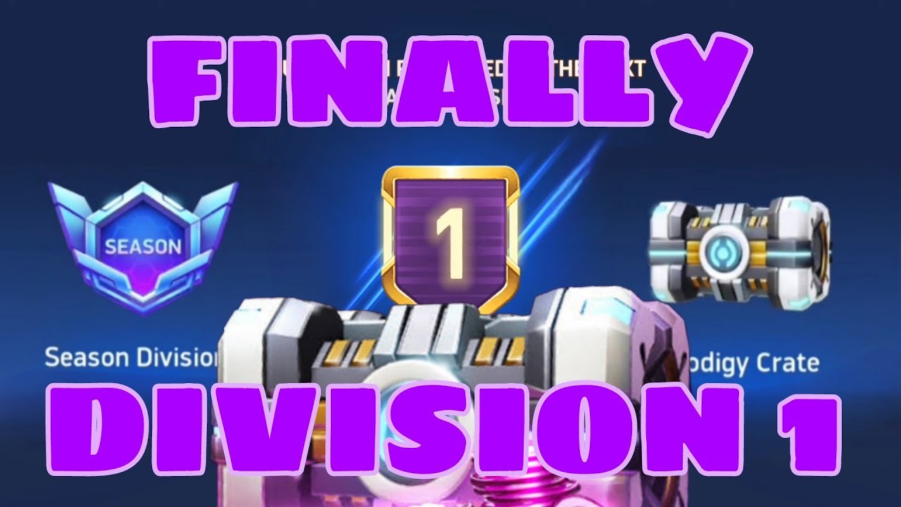 I FINALLY REACHED DIVISION 1 😁😁|PRODIGY CRATE|  MECH ARENA
