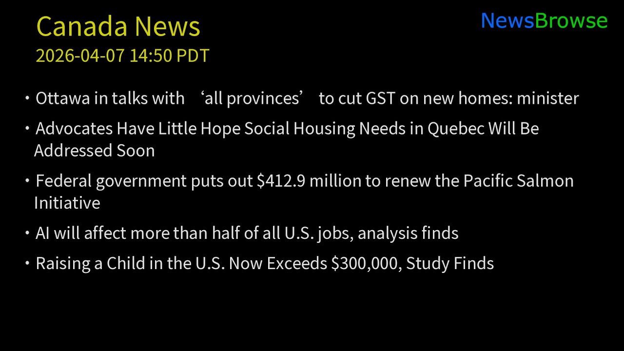 Ottawa in talks with &lsquo;all provinces&rsquo; to cut GST on new homes: minister