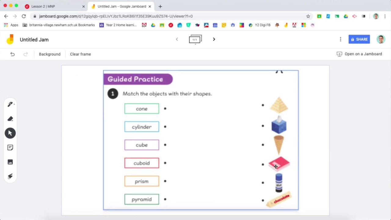2 min demo for using Jamboard