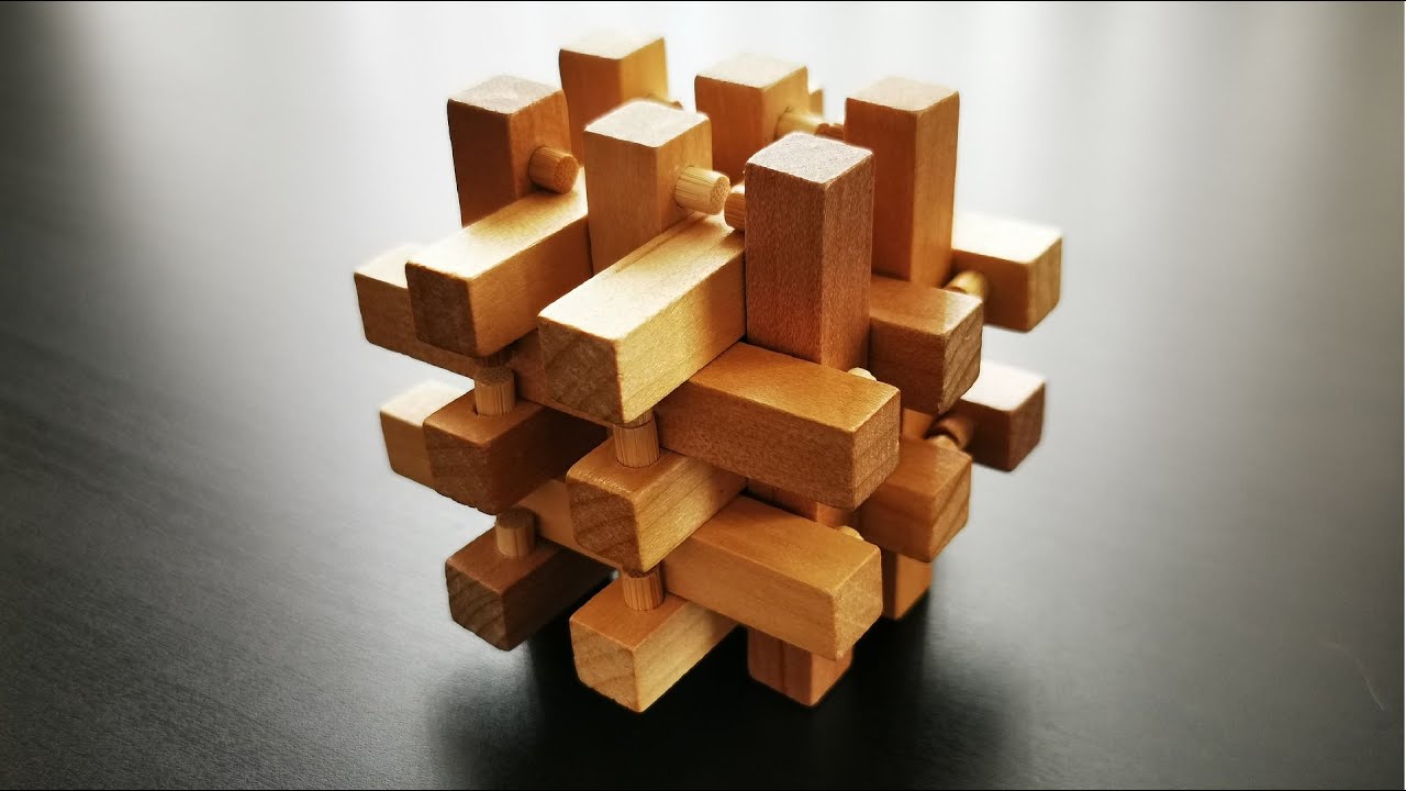 How to Solve 3D Wooden Slide Puzzle Box Brain Teaser