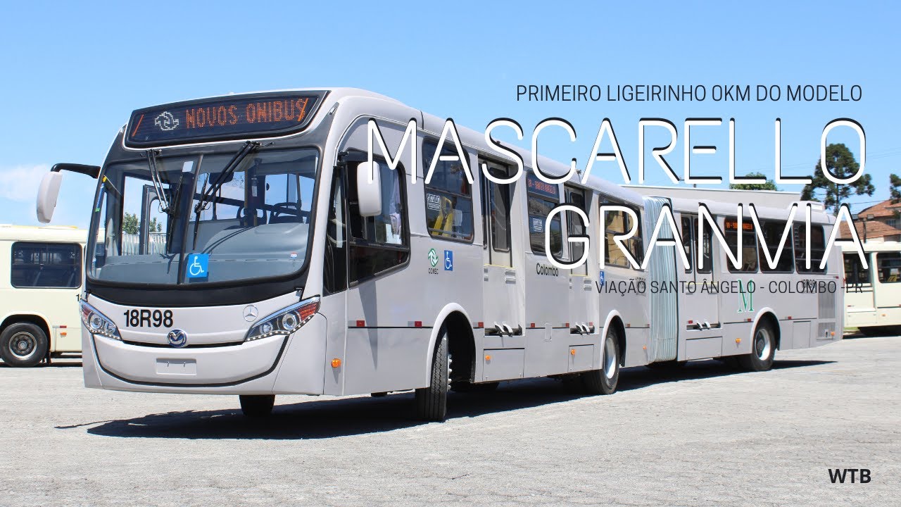 18R98 - Mascarello Granvia 0km da Viação Santo Ângelo (Conhecendo a Garagem)