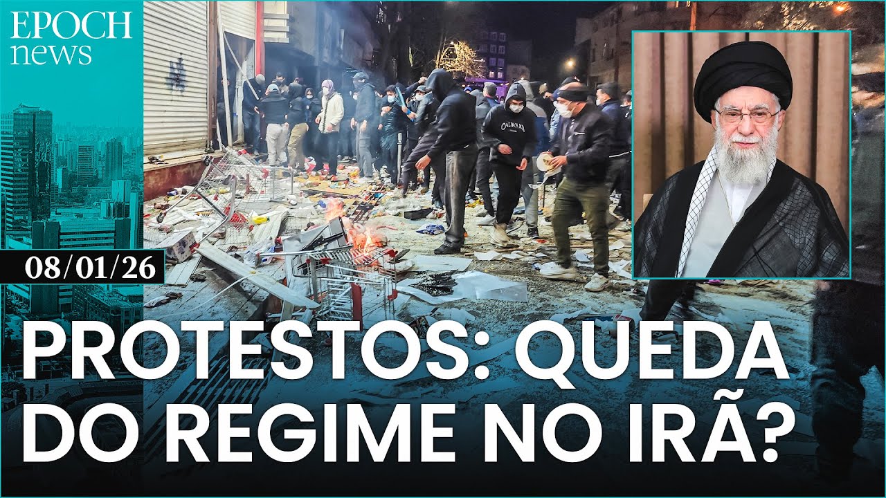 🔴 Regime do Ir&atilde; cair&aacute; com protestos? Entrevista; Trump remove EUA de 66 ag&ecirc;ncias internacionais e+