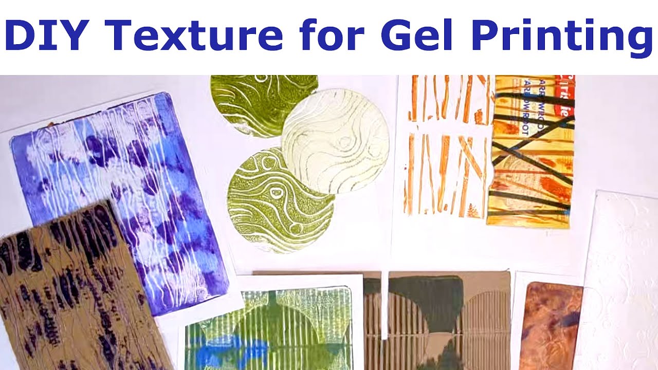 5 Free Texture Stamp Ideas for Gel Printing